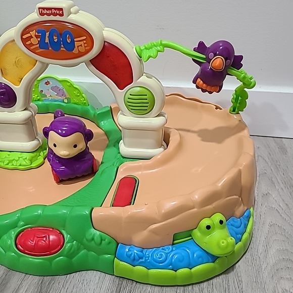Fisher Price Amazing Animals Spinnin' Around Musical Zoo Playset WORKS - Picture 4 of 14